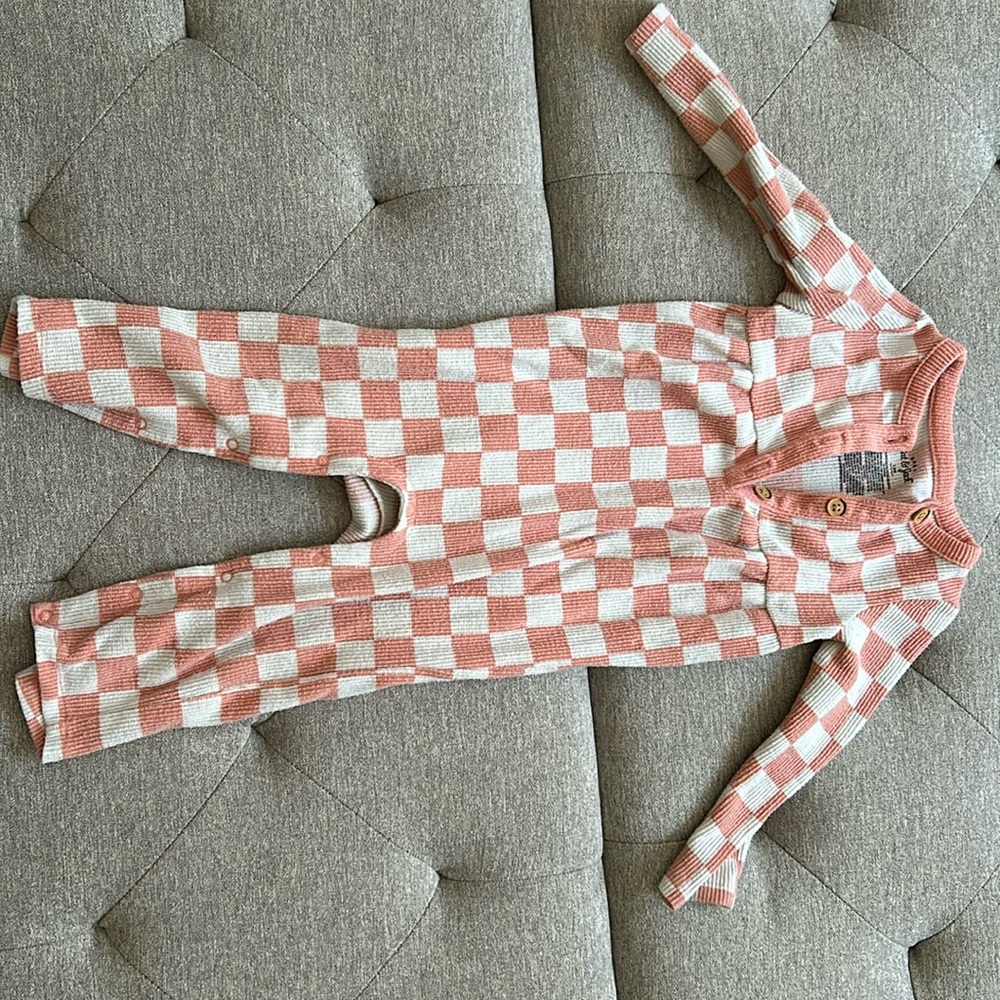 Checker Print One Piece